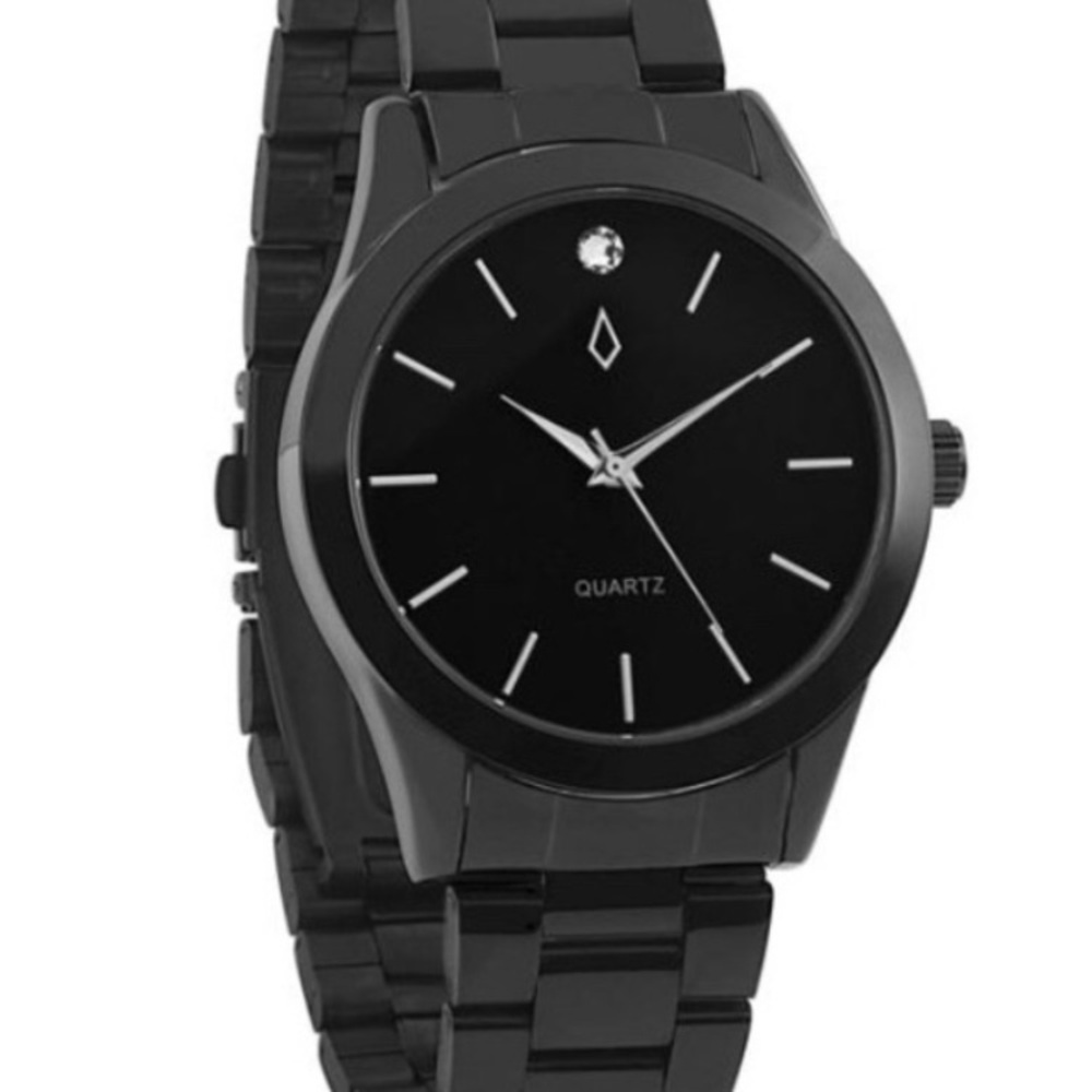 Men’s quartz watch with crystal swarski